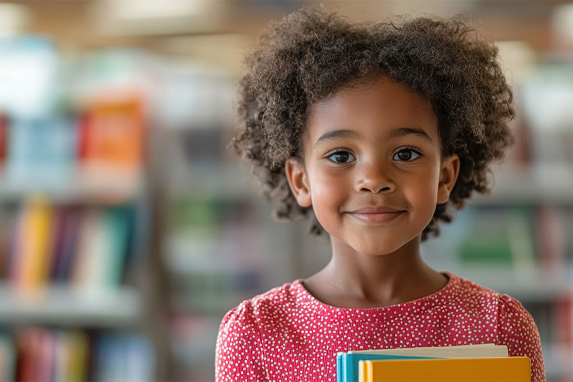 Child with a book